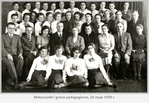 Maturzystki i grono pedagogiczne - 26 maja 1939 r.