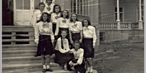 Wycieczka Arciszanek do Krakowa, 1947 r.
